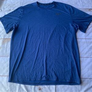 Nike Standard Fit Dri Fit Short Sleeve Blue Shirt Size XXL